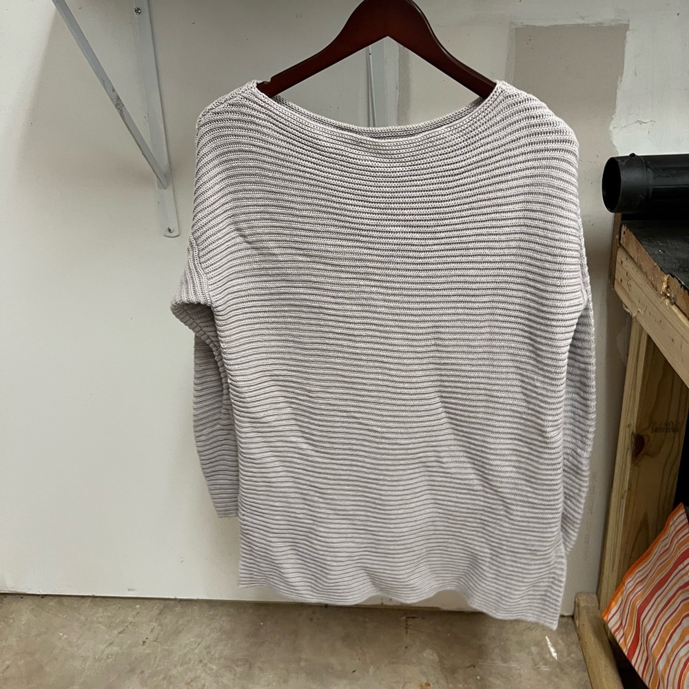 Gray Ribbed Sweater